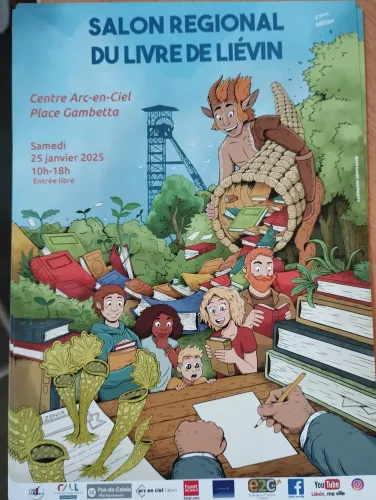 visuel de l'événement Salon régional du livre de Liévin